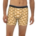 thumbnail image 2 of Picia Submarine Sub Sandwich Pattern Men's Athletic Long Leg Briefs , Performance Stretch Underwear，Moisture-Wicking, 2 of 7