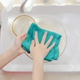 thumbnail image 4 of 4PC Premium Waffle Dish Cloths, Square Dish Rag, Absorbent Cotton Dish Washing Towels, Kitchen Dish Towel, Durable All Cotton Household Dishcloths, Quick Dry Waffle Weave Kitchen Dish Rags,Green, 4 of 6