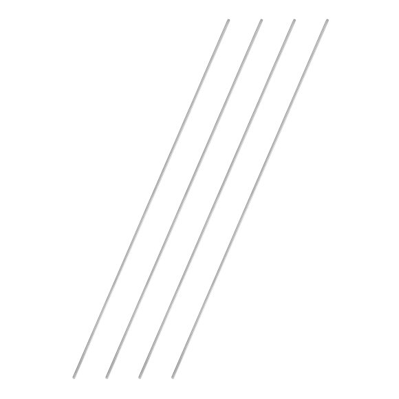 4 Pack 304 Stainless Steel Round Rod 5/64" Diameter 16" Length Solid Rod