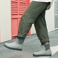 thumbnail image 4 of HSBDNZQ Deck Boots for Men's,Ankle Rubber Rain Boots Waterproof Anti-Slip Waterproof Shoes,Rubber Outdoor Fishing Boating Boots Water Work Shoes for Men, 4 of 6