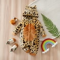 thumbnail image 2 of CONZONE Christmas Baby Boys Girls Flannel Romper Jumpsuit Long Sleeve Xmas Leopard Shaped Dress Up Stage Performance Jumpsuit Funny Festival Show Outfits, 2 of 9