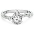 thumbnail image 3 of Pear Shape 2 Carat IGI Certified Lab Grown Diamond Ring | 14K White Gold | Phoebe Twigs Diamond Ring | FG-VS1-VS2 Quality Friendly Diamonds, 3 of 5