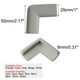 thumbnail image 2 of Uxcell 2pcs Protector de Esquina de Espuma para Muebles, Bumper Suave para Bordes de Escritorio y Gabinete, Gris, 2 of 7