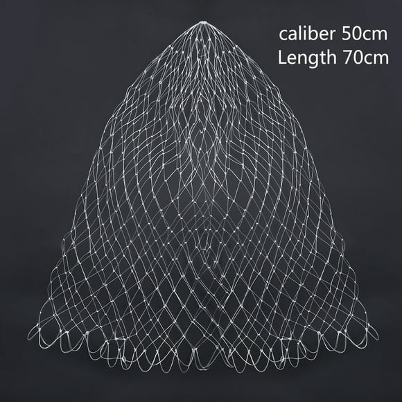1 * Filet de Remplacement en Nylon pour Pêche, Filet à Losanges 40/45/50/60/70cm