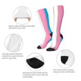 thumbnail image 4 of Transgender Flag Knee High Socks for Women Long Leg Warmers Socks, 4 of 7