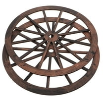 OUNONA 2pcs Rustic Cartwheel Wagon Wall Decor Wooden Vintage Decoration For Living Room Bedroom Bar Western Party Decorations Wood Craft