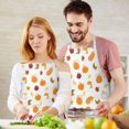 thumbnail image 3 of Happy Fall Pattern Apron-Garden Aprons for Women with Pockets-Cotton Linen Waterproof Kitchen Cooking Gardening Aprons Adjustable for Kitchen,Cooking,BBQ and Salon 33"x27", 3 of 7