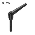 thumbnail image 3 of Uxcell 8 Pack M10 x 60mm Male Threaded Stud Adjustable Clamping Lever Handle Bolt Knob Black, 3 of 6