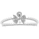 thumbnail image 5 of Bridal Headpiece Rhinestone Pearl Tiara Wedding Bridal Accessory Silver 16X15CM Elegant Bow Shape Hair Accessory 1 Piece, 5 of 5