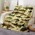 thumbnail image 2 of ST SoleMe.Tc Fish Blanket – Unique Fish Theme Design, Fishing Blankets For Men, Boys and Fishermen – Cool Gifts For Fishing Enthusiasts(40" x 30"), 2 of 7