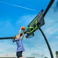 thumbnail image 2 of Jumpflex MEGA 14' Trampoline, Outdoor Playset with PROJAM Basketball Hoop, Black/Green, 2 of 9