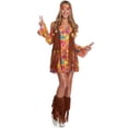 thumbnail image 2 of Morph Short Hippie Womens Halloween Costume For Womens Multicolored Medium, 2 of 4