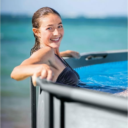 Intex - Frame Above Ground Pool Set w/ Pump