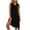 Black Z, variant on Women's Sleeveless A-Line Mini Dress with Drop Waist - Comfy Solid Color Short Summer Dress for Daily Casual Wear, Beach Days, and Easy Weekend Outings