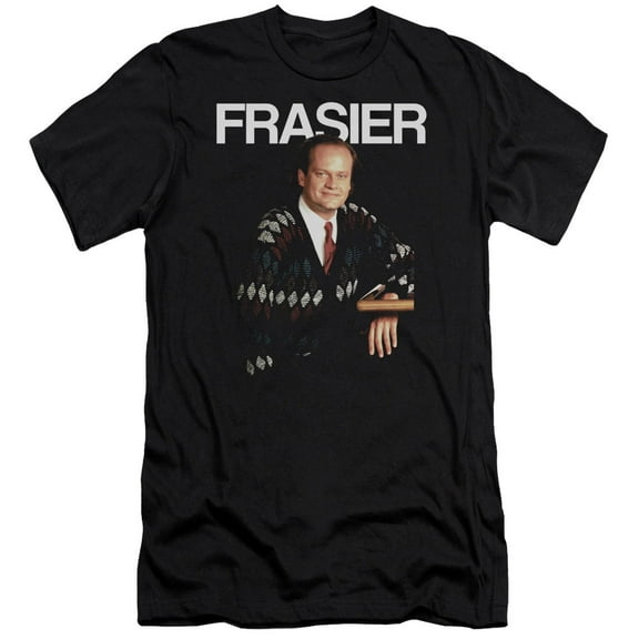Cheers Frasier Adult 30/1 T-Shirt Black