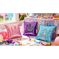thumbnail image 7 of MOCOFO Mermaid Sequin Pillow Covers, Magic Reversible Color Changing Cushion Case with Holographic Effect, Decorative Throw Pillowcase for Home Decor, 16x16 Inch (2pc, pink), 7 of 7