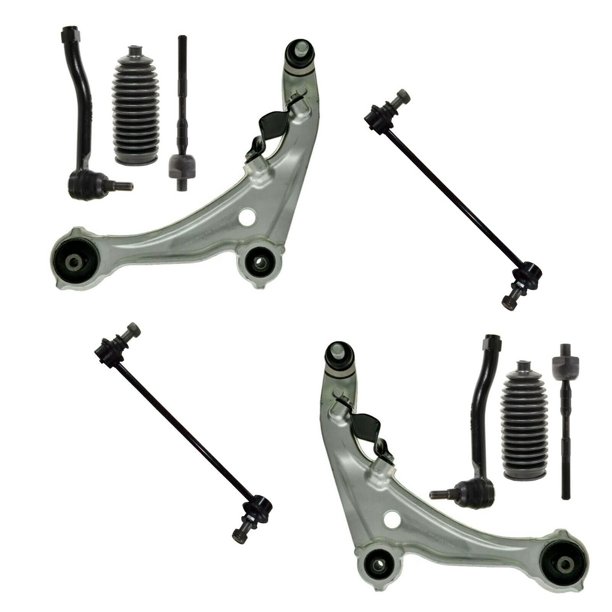 10 Pc Complete Suspension Lower Control Arm with Ball Joints Rack