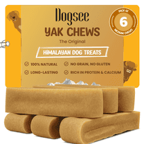 Dogsee Original Yak Cheese Himalayan Dog Chews 1lb (Medium - 6 Bars) | 100% All Natural | Dog Treats Medium Breed | Dog Chews Long Lasting for Aggressive Chewers | High Protein | Dental Sticks