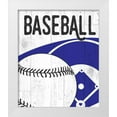 thumbnail image 1 of Perrenoud, Aubree 26x30 White Modern Wood Framed Museum Art Print Titled - Baseball, 1 of 4