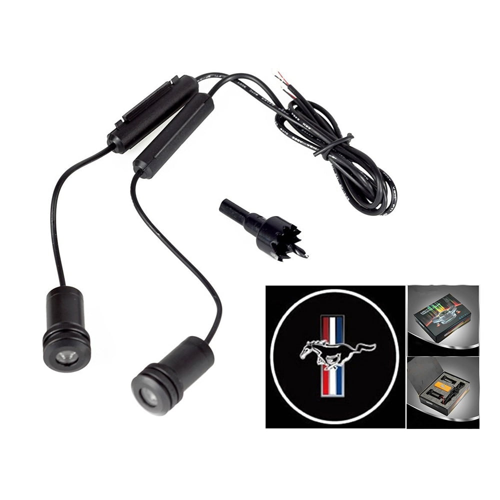 2x Mustang Logo 5w Car Door Ghost Laser Projector Led Light 4th Generation Walmart Com Walmart Com
