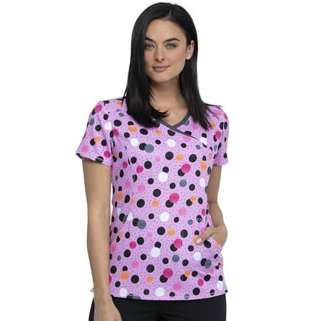

Cherokee Infinity Women s Scrubs Top Mock Wrap CK608
