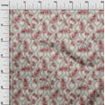 thumbnail image 3 of oneOone Cotton Cambric Maroon Fabric Leaves Craft Projects Decor Fabric Printed By The Yard 42 Inch Wide, 3 of 6