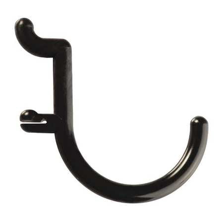 Locking Pegboard Hook - Locking Pegboard Hooks,Black,Plastic,PK8 FUNCTIONAIRE FH2-4