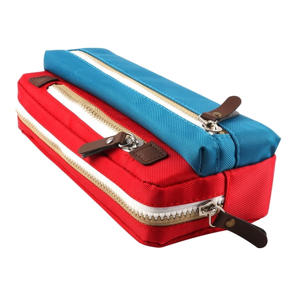CasaChic Three-Layer Extended Large-Capacity Camouflage Pencil Case, Polyester Thickened Twill Smooth Zipper Organizer for Stationery