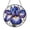 Acrylic 3.5 Inch, variant on Stained Glass Window Panel Featuring Iris Flower, Elegant Blue and Purple Petals, Floral Home Accent, Perfect Gift for Flower Lovers