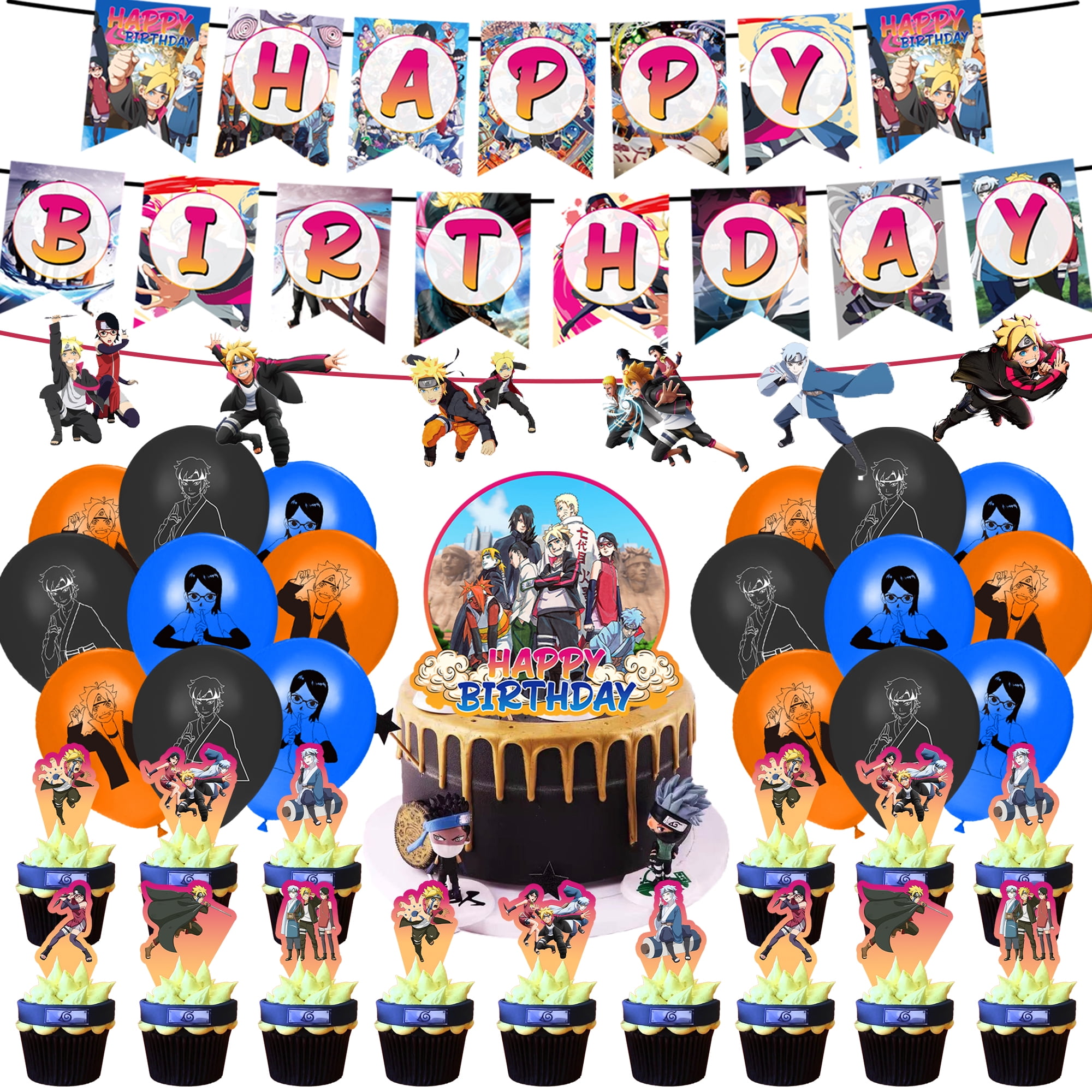 Amazon.com: 162 Pcs Jujutsu Kaisen Party Decoration, Anime Itadori Doodle  Happy Birthday Banner Cupcake Toppers Balloons Anime Stickers Theme Birthday  Supplies Kids Birthday Decor : Toys & Games