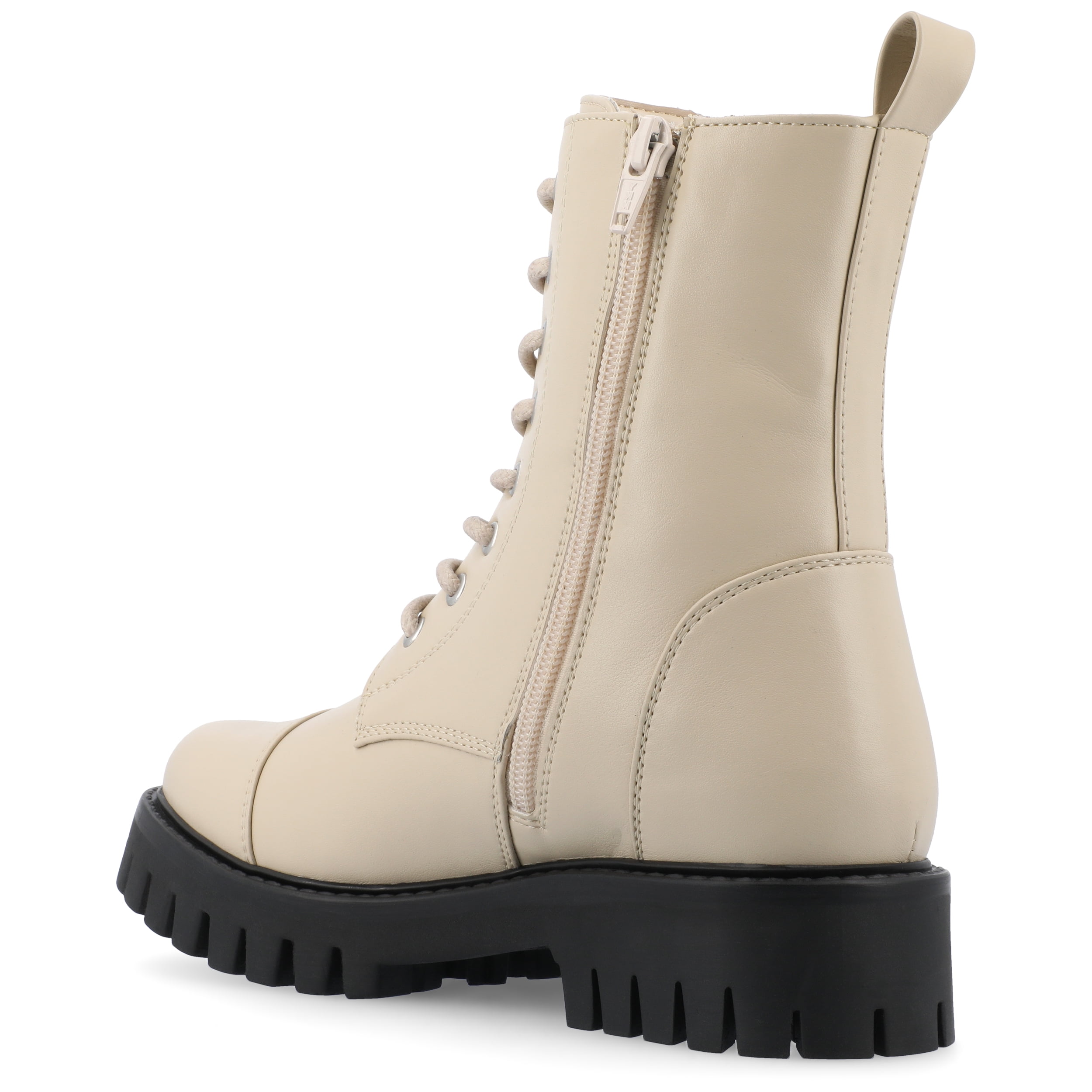Journee Womens Aaley Combat Inside Zip Booties, Widths Available