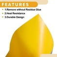 thumbnail image 3 of Unique Bargains Matte Yellow Protective Car Wrap Film 152x31cm 5.5mil Polyvinyl Chloride 1 Pc Universal, 3 of 7