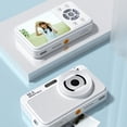 thumbnail image 1 of Xihbxyly Ofertas Del Prime Day Cámara Pequeña Portátil para Niños con Soporte, Pantalla Grande de 2,4 Pulgadas y 40 Mp para Fiestas de Estudiantes, de Alta Definición, Estilo Retro, para Campus, 1 of 7
