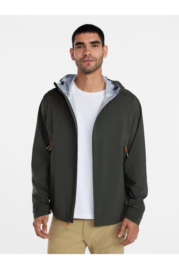 Men's and Big Men's Seal Seamed Rain Jacket, Sizes S-3XL
