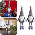 thumbnail image 3 of Muñeco Peluche Navidad Artesanía Hecha A Mano Sin Rostro para Del (gris), 3 of 7