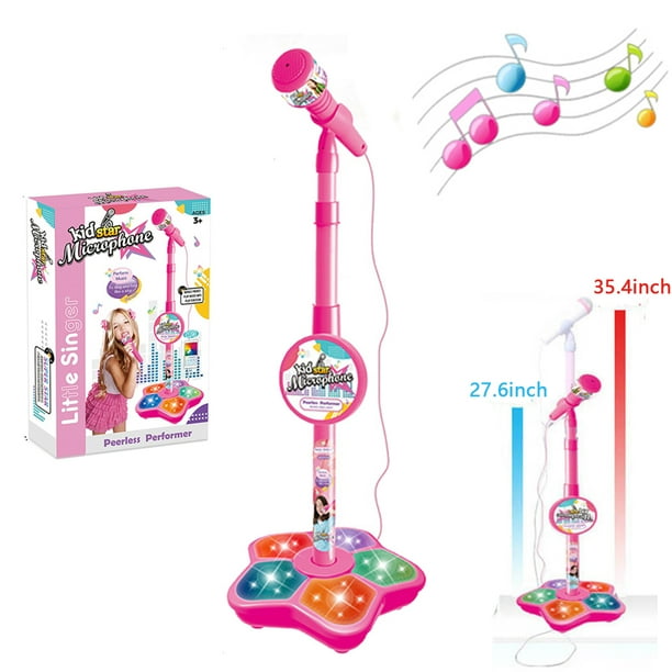Chriyungel Kids Microphone with Stand Karaoke Song Musical Instrument