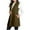 Army Green, variant on Woman's Trendy Lapel Collar Solid Colored Sleeveless Button Coat Casual Long Length Loose Warm Fitting Pocket Outerwear Jacket Coat