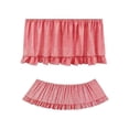 thumbnail image 7 of Gingham Table Skirt, 6ft Desk Skirts for Teacher Desk, Ruffled Hook and Loop Teacher for Teacher Desks, Parties and Display Tables, Red, 7 of 7