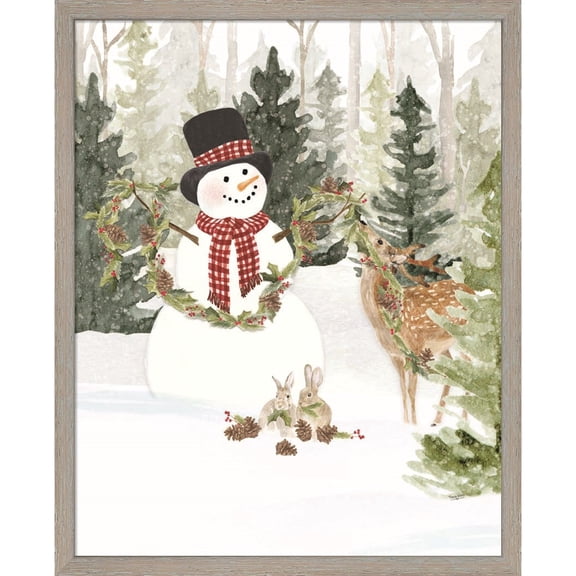 Great Art Now Christmas in the Woods Portrait I by Tara Reed, Framed Wall Art, 17W x 21H