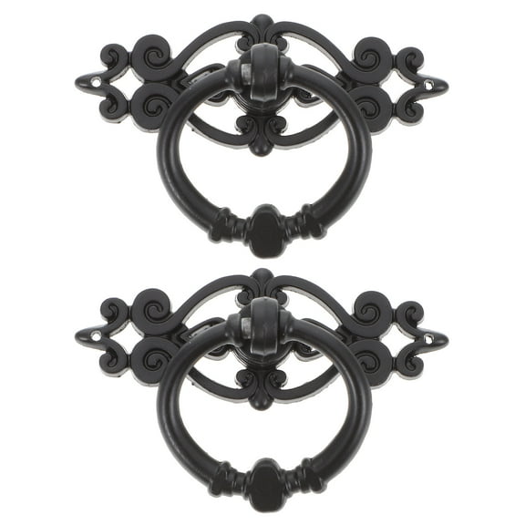 6pcs Retro Drawer Pulls Ring Alloy Cabinet and Wardrobe Door Drop Rings