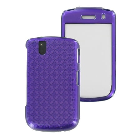 Blackberry Bold Flip Case OEM Verizon Snap-On Case for BlackBerry Bold 9650, Tour 9630 (Pattern Purple) (Bulk Packaging) ()