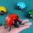 thumbnail image 2 of Juego de 4 lindas mariquitas de metal para tu jardín, decoraciones al aire libre para patio, jardín, decoración para exteriores, escultura de pared de mariquita al aire libre para terraza, patio, porc, 2 of 5