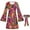 Red, variant on Daznico Elegant Dresses for Women,70s Hippie Dress Hippie Disco Outfit 60s Party Outfit Vintage Dress,Dresses for Women Hide Tummy