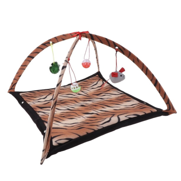 Tienda plegable de actividades para gatos, , mascota, , cachorro, hamaca con juguete colgante 2 Yuyangstore Juguetes para tiendas de mascotas