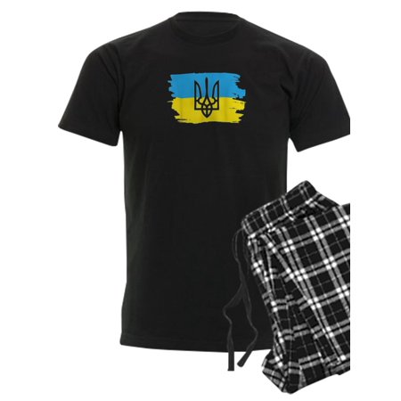 

CafePress - Ukraine Ukrainians Ukrainian Kiev Trysub F Pajamas - Men s Dark Pajamas