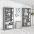 thumbnail image 2 of Bush Furniture Key West Tall 5 Shelf Bookcase, Set of 2, Cape Cod Gray, 2 of 7