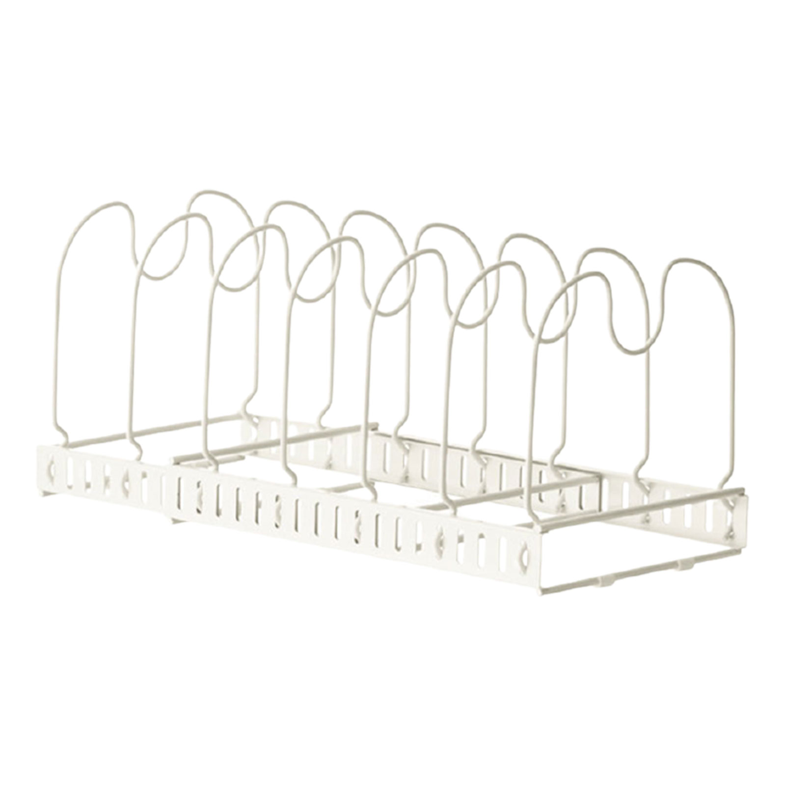 Pot Lid Rack Storage Expandable Holder Free Standing Iron Kitchen