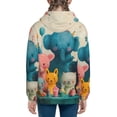 thumbnail image 6 of Naloa Cute Animal Party Teenage Zipper Hoodie, Long Sleeve Zip Up Hoodies Casual Jackets Tops for 7-12 Years-Medium, 6 of 6