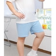 thumbnail image 4 of Fesfesfes Big Boys Plus Size Stretch Shorts,Kids Lightweight Breathable Casual Shorts,Elastic Waist Soft Leisurewear Shorts,Multi-Color Solid Summer Loose Fit Shorts, 4 of 8