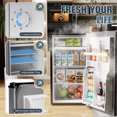 Manastin 3.2 Cu.ft Mini Fridge Energy Saving Compact Refrigerator with Reversible Door, Black